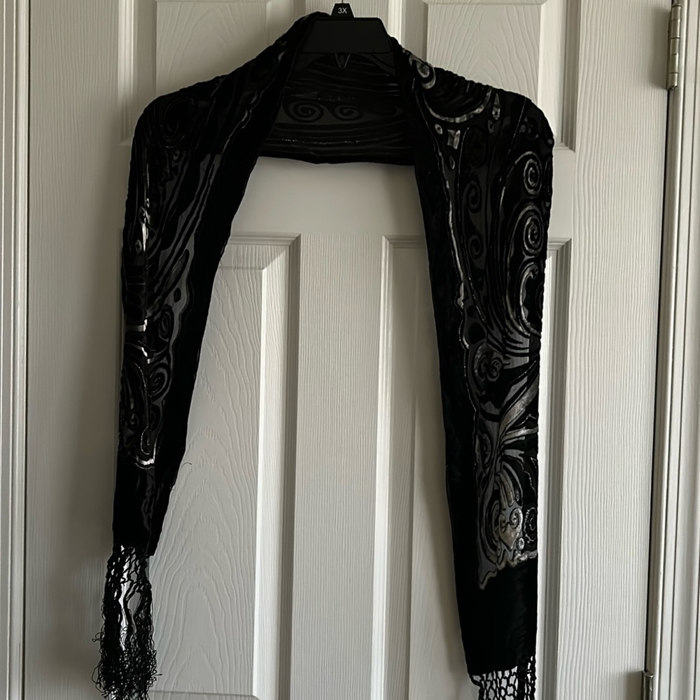 Beautiful Ornate Felt Scarf